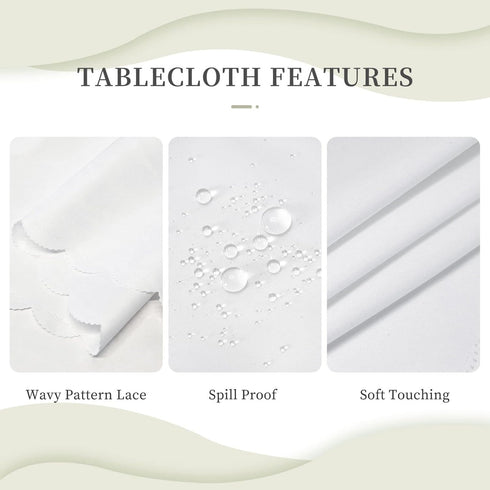 ZYPHORIEL 54 72 Inch Coffee Theme Rectangle Tablecloths Latte Coffee Table Cloths Dacorative Kitchen Dining Tablecloth