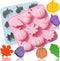 OURASHERO 2 Pack Fall Harvest Thanksgiving Chocolate Molds, Autumn Pumpkin, Acorn, Maple Leaves Silicone Baking Mold