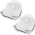 2X kwmobile Razor Holder with Suction Cup - Self-Adhesive Shaver Wall Mount - Bathroom Organizer for Glass and Tiles