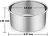 P&P CHEF 6 Inch Cake Pans Set, Round Stainless Steel Baking Pan for Birthday Wedding Cakes, Heavy Duty, Dishwasher Safe
