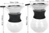 Fdit Reusable Glass Coffee Pot with Stainless Steel Filter, Manual Drip Coffee Maker Set (400ml)