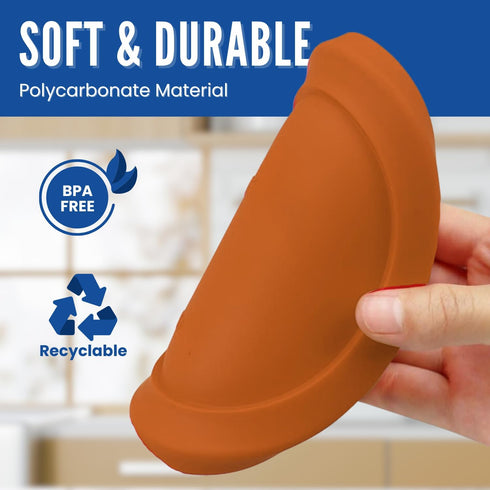 Replacement Lid for Pyrex 6" Storage Plastic Cover 4 Cup Bowl 7201-PC Orange (2-Pack) by MRX Solutions