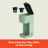 6oz 14oz, 1000 BELLA Single Serve Coffee Maker, K Cup & Coffee Ground Compatible with Removable, Adjustable Drip Tray