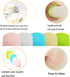 Zucosue 5 Pack Dough Scraper, Plastic Bench Scraper for Baking, Plastic Flexible Scrapers, Cake Baking Bench Scrapers