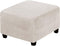 ADPON Square Velvet Ottoman Covers Ottoman Slipcover Square Footstool Protector Covers Storage