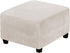ADPON Square Velvet Ottoman Covers Ottoman Slipcover Square Footstool Protector Covers Storage