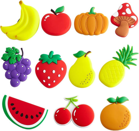 Waterproof PVC Refrigerator Magnet Stickers - Strong Hold Cut Fruit Design for Photos, Notes & Decorations