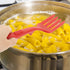 Healeved Silicone Flexible Forks, Nonstick Blending Fork for Cooking Utensil, Ultimate Kitchen Stir Mix Mash (Red)
