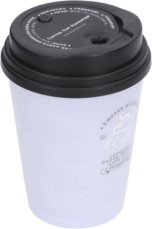 Coffee Cup Humidifier, Compact Lightweight Desktop Humidifier for Baby Bedroom Travel Office Use