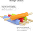 Silicone Rolling Pin for Baking, Non-Stick Dough Roller with Wooden Handle, Kitchen Accessories for Pastry