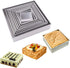Anodized Aluminum Square Cheesecake Pan, Chiffon Cake Mold Baking Mould with Removable Bottom, 6 Inch x 6 Inch x 3 Inch
