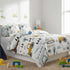 Set 7 Set Set Feelyou Cartoon Car Kids Comforter with Sheets Piece Twin Size Construction Bedding Boys Decor Equipment