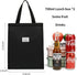 FUXINGYAO Reusable Lunch Bag, Insulated Lunch Tote for Adult Women Men, Perfect for Work, Beach or Travel (Black)