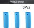 MroMax Silicone Hot Handle Holder, 6.1 Inch Non Slip Potholder for Cast Iron Pot, Blue, 3Pcs