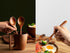 Wooden Spoon for Cooking - Long Handle Ladle Soup Stirring Utensils Set of 3, Handmade Kitchen Mixing Spoons