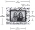 Malden International Designs Sisters Picture Frame, Mirrored Glass with Silver Metal Inner Border, 4x6, Clear