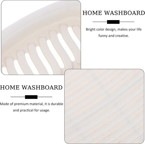 Cabilock Hand Washing Clothes Scrubbing Board, Mini Non-Slip Laundry Pad for Hand Washing and Shirt Folding