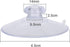 Whaline 20 Packs Clear Suction Cup PVC Plastic Sucker Pads, Heavy Strength for Bathroom