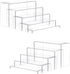 Goabroa Acrylic Display Risers, 2 Sets 10 Pcs Clear Dessert Table Display Set for Figures, Cupcake, Perfume