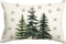 RABUSOFA Christmas Pillows Covers 12x20, Winter Tree Snowflake Decorations, Farmhouse Holiday Lumbar Cushion Covers