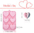 Valentine's Day Silicone Molds 2PCS Large 3D Diamond Heart Shape Chocolate Molds Soap Molds Cookie Cake Silicone Heart Molds for Candy Jello Candle Cake Molds for Baking by LLchunyun