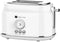 CULINARY CHEF 2 Slice Toaster - Retro Style, Wide Slot for Bread, 5 Adjustable Toast Settings, White