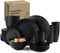 Homienly Wheat Straw Dinnerware Set - 40-Piece Dish Set for 8, Reusable Dinner Plates, Bowls & Cups (Black)