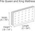 ComfortHome Mattress Bag for Moving and Storage - 4 Mil Extra Thick, Queen and King Size, 1 Pack