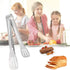 Serving Tongs Kitchen Tongs, Stainless Steel Food Tong Serving Tong, Small 6 Pack, 7 Inch