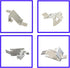 DUODUO Replacement Galvanized Iron Shelf Clips, Extra Durable Refrigerator Shelf Support Clips, 16 pc