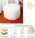 20x12 Inches Asuprui Ottoman Pouf Unstuffed Ottoman Foot Rest Floor Pouf Round Floor Bean Bag Chair No Filler Foot Rest
