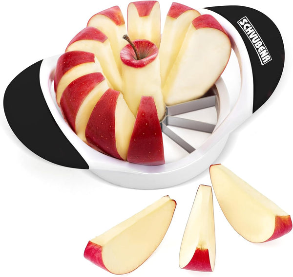 SCHVUBENR 3.5 Inch Apple Slicer with 12 Sharp Blades | Professional Stainless Steel Apple Cutter and Corer