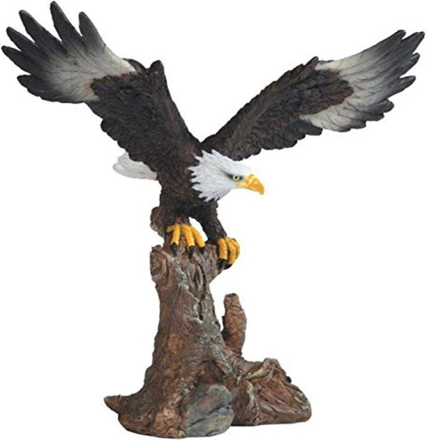 StealStreet Bald Eagle Figurine, 6.75" on Brown Branch