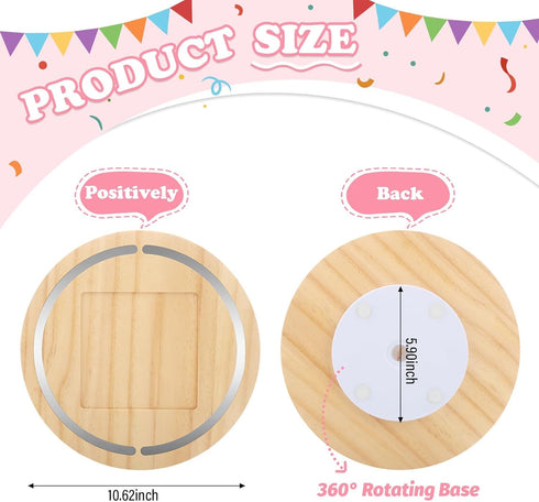 360 1/2 10~15 Round Turntable for Tonies Box Organizer Storage Shelf, Magnetic Stand Holder for Toniebox Player Tonies