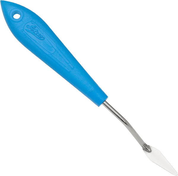 Ateco Offset Spatula, 1.4" Diamond Shape Trowel, Silver