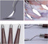 Cake Cream Spatula 5 Pieces, Stainless Steel Cake Apatula with Frosting Icing decorating Knife Art Painting Baking Pastry Tool Palette Knife for Cake Fondant Chocolate (5 Pcs)