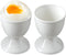 Cinf Ceramic Egg Cup Easter Gift Set of 2 White Porcelain Holder