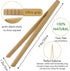Bamboo Toaster Tongs - Set of 2 Reusable 8-Inch Natural Wooden Toast Tongs, Useful Kitchen Utensil