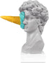 JTZXJJX 6.3 Inch Ice Cream David Head Resin Sculpture Statue for Living Room,