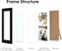 A4 Black Frame, Display 6x8 Picture with Mat or 8.27x11.69 Inch Without Mat