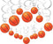 36Ct Basketball Hanging Swirl Decorations - Basketball Themed Party Supplies for Boy Birthday