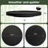 Lazy Susan Organizer for Table, 12 Inch Non-Skid Bamboo Turntable for Salt, Pepper, Spices, Olive Oil, Black