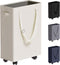 Slim Rolling Laundry Basket, Slim Laundry Hamper with Wheels and Adjustable Long