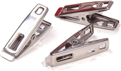 Towel Clips 40 Pack, Metal Clothes Pins, Stainless Steel Clothespin Clips for Drying Socks and Hanging
