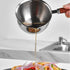 Stainless Steel Saucepan, Non-Stick Multipurpose Sauce Pan with Pour Spout and Wood Handle for Cooking Heating