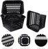 YARDWE 10pcs Heavy Duty Filter Plant Net Pots - Black Slotted Mesh Cup for Hydroponics and Orchids