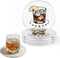 Lxndaser Acrylic Coasters Set of 4, Bar Drink Coasters for Coffee, Whiskey, Cocktails,