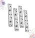 Holibanna 12 Pcs Bed Replacement Connectors, Hinge Hardware for Furniture Repair, Bed Rail Hanger Accessories