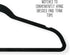 Honey-Can-Do Thin Non-Slip Velvet Hangers, Black, 50-Pack