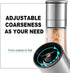 Set Salt Grinder Pepper Mill, and (Single Grinder)